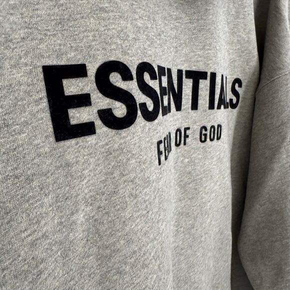 Fear of God ESSENTIALS Dark Oatmeal Hoodie - Picture 7 of 8